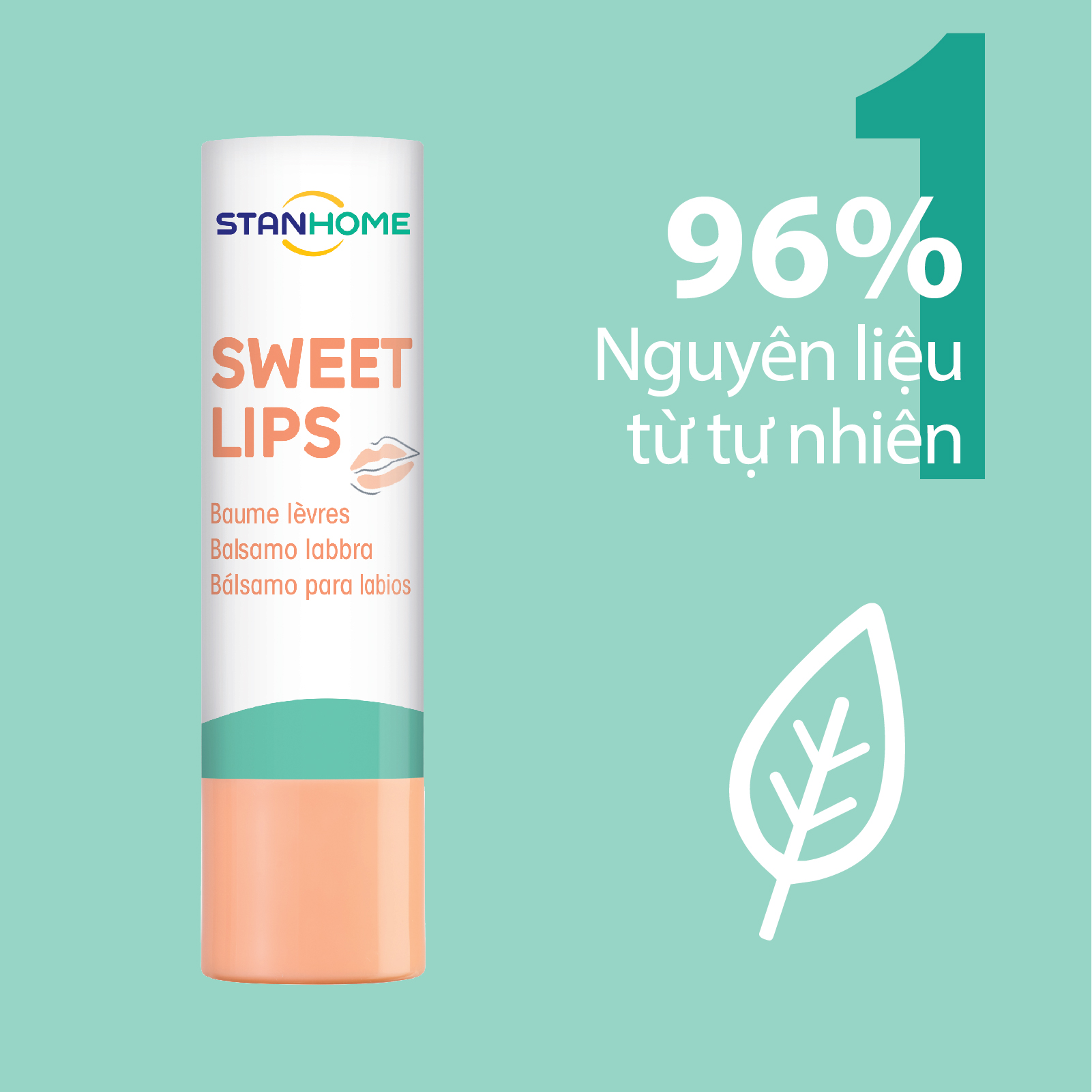 Son dưỡng ẩm làm mềm cho môi Stanhome Sweet Lips Baume Levres 4.8gr/thỏi