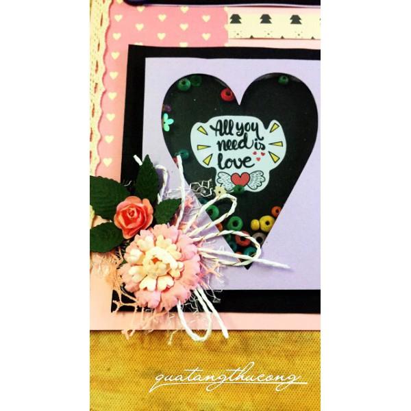 Thiệp Handmade "All you need is love"