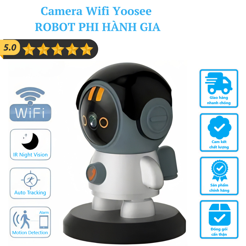 (Lỗi 1 đổi 1) Camera Wifi ROBOT PHI HÀNH GIA  - Hàng chính hãng