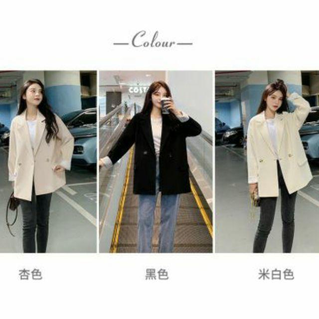 áo khoác blazer hai lớp dáng suông