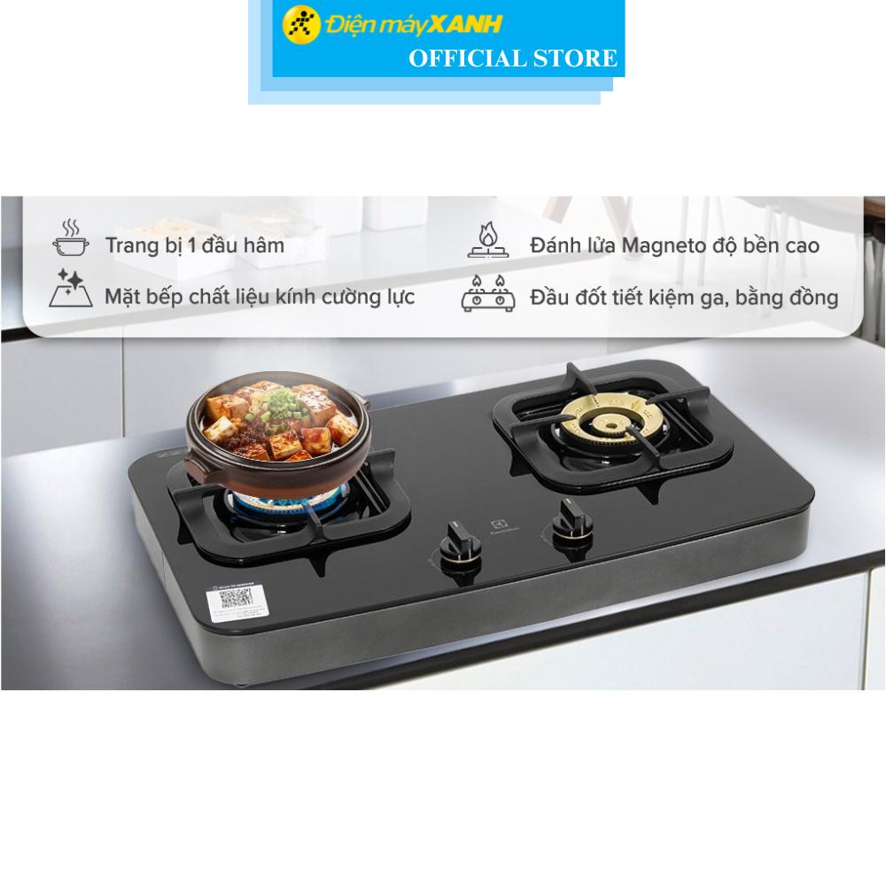 Bếp ga đôi Electrolux ETG7266GKR - Hàng Chính Hãng