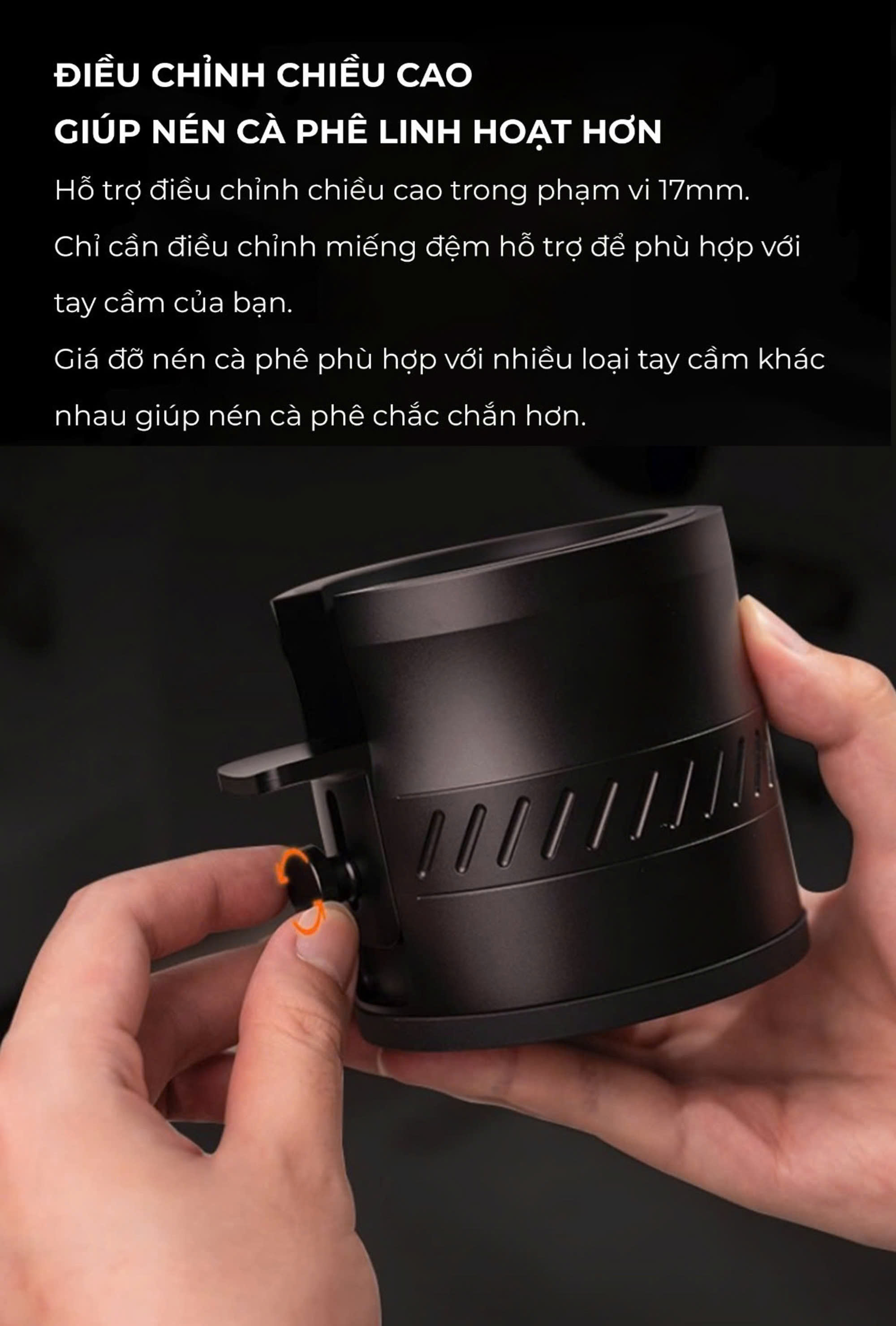 Đế nhôm giá đỡ tay cầm FEEPIE 51mm 58mm