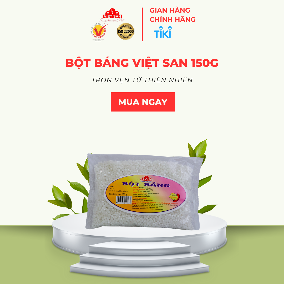 Bột Báng Việt San Nguyên Liệu Nấu Chè 150g