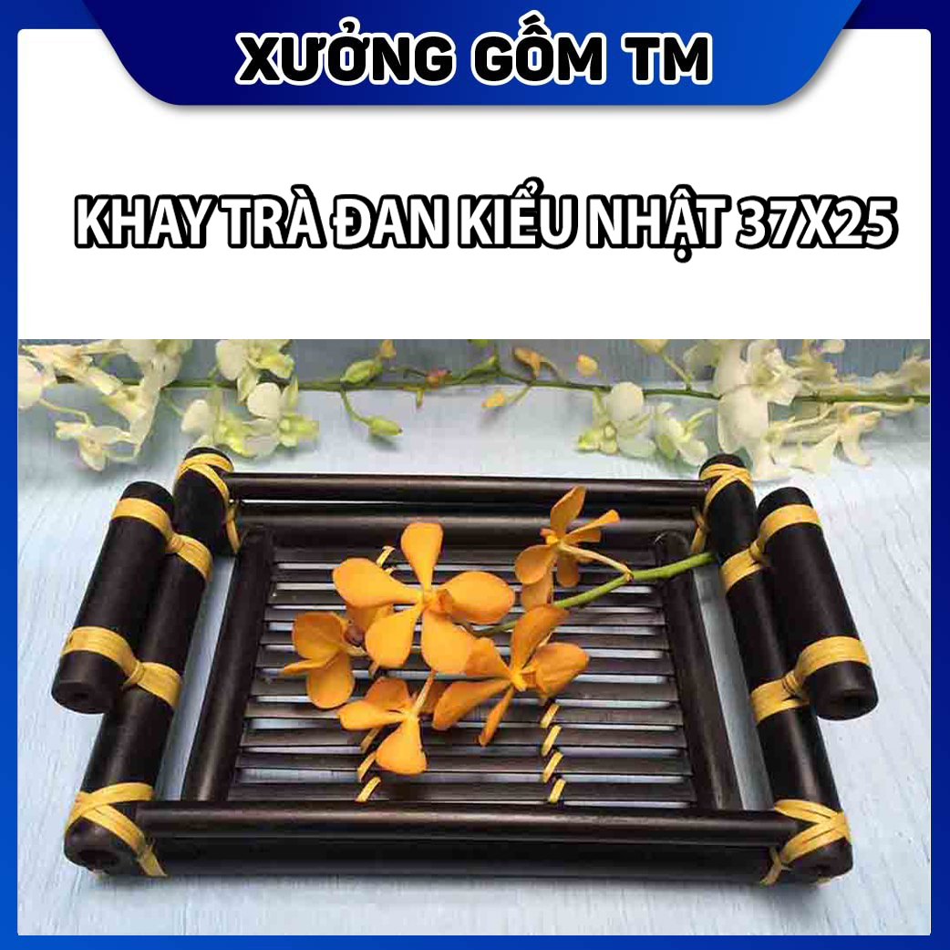 Khay Trà Tre Tự Nhiên Đan Kiểu Nhật Xưởng Gốm TM