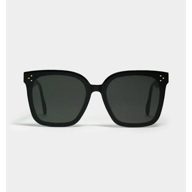 Kính râm Mắt vuông unisex Mắt đen basic cho nam và nữ