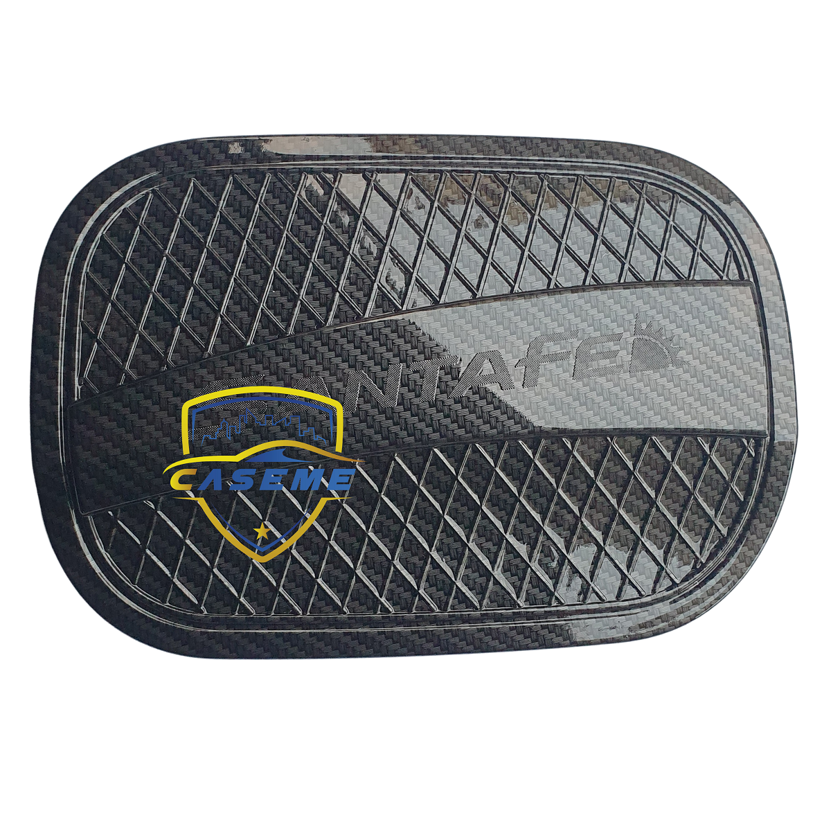 Ốp Nắp Bình Xăng Vân Carbon Dành Cho Xe Hyundai Santafe 2021 Cao Cấp