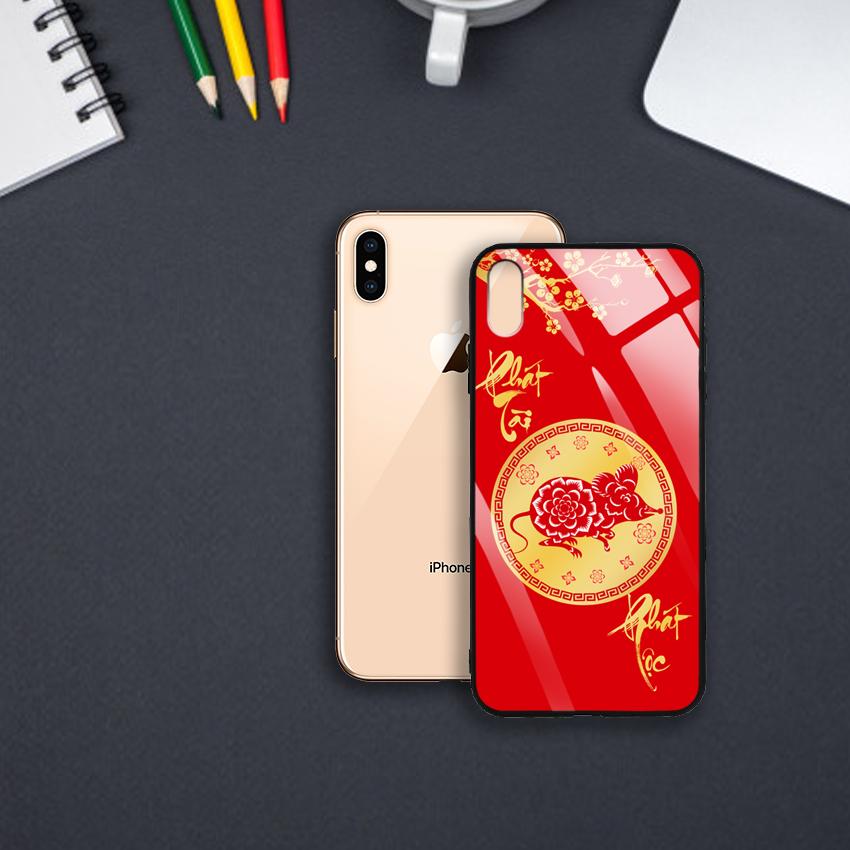 Ốp Lưng Họa Tiết Ánh Kim Vàng cho điện thoại Iphone XS Max - 03007 7996 PTPL02 - Phát Tài Phát Lộc - Hàng Chính Hãng