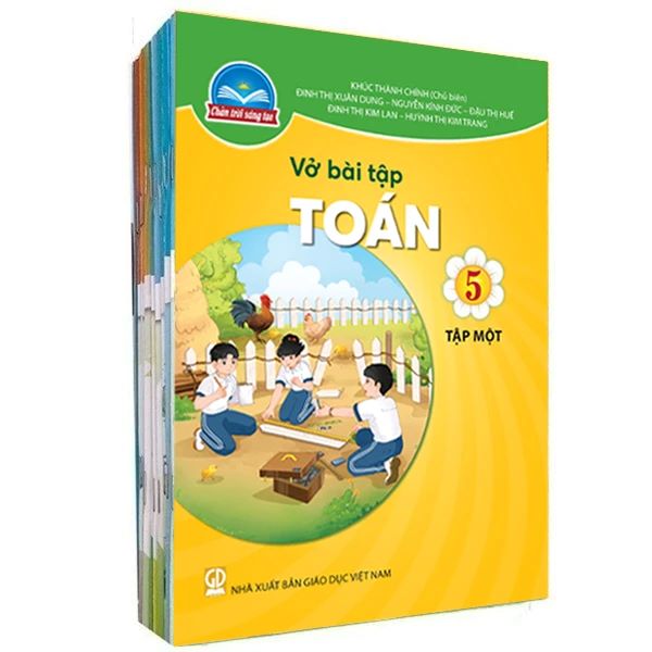 Bộ Vở bài tập Lớp 5- Chân Trời Sáng Tạo (12 quyển- Kèm bìa nilong bao sách)