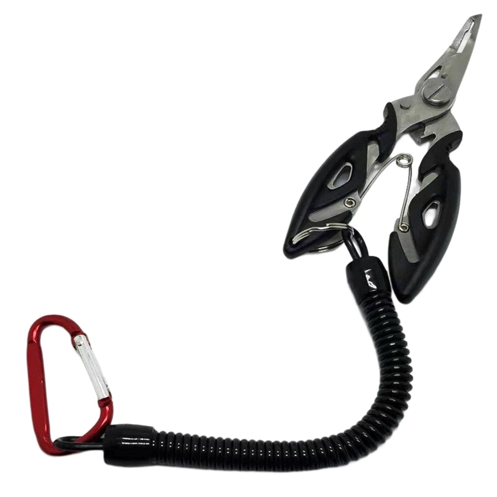 Fishing Pliers Hook Remover with Lanyard Fishing Gear Accessories