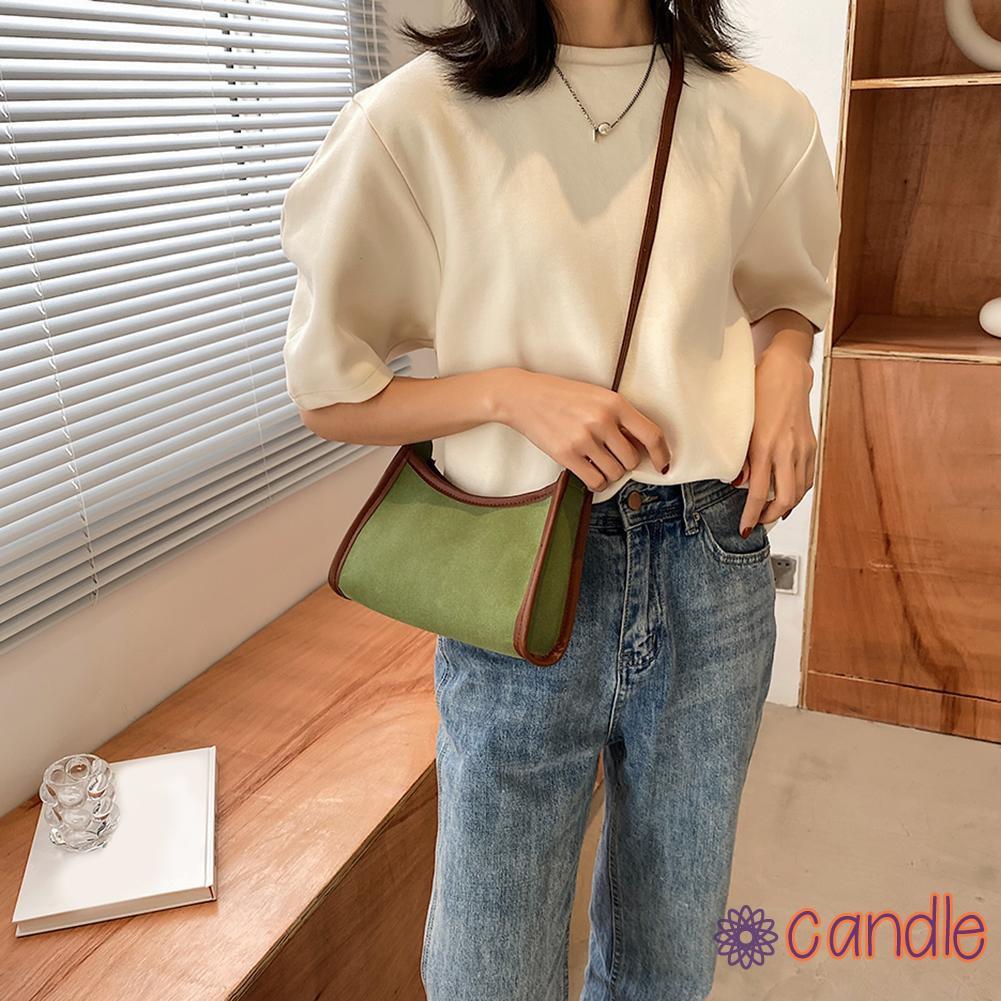 Túi Đeo Chéo Thời Trang Chất Liệu Da Pu Phong Cách Retro