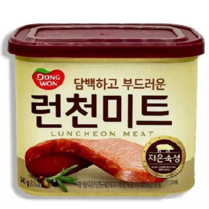 Thịt Hộp Dongwon Luncheon Meat Hàn Quốc (Hộp 340g- hộp nắp đỏ)