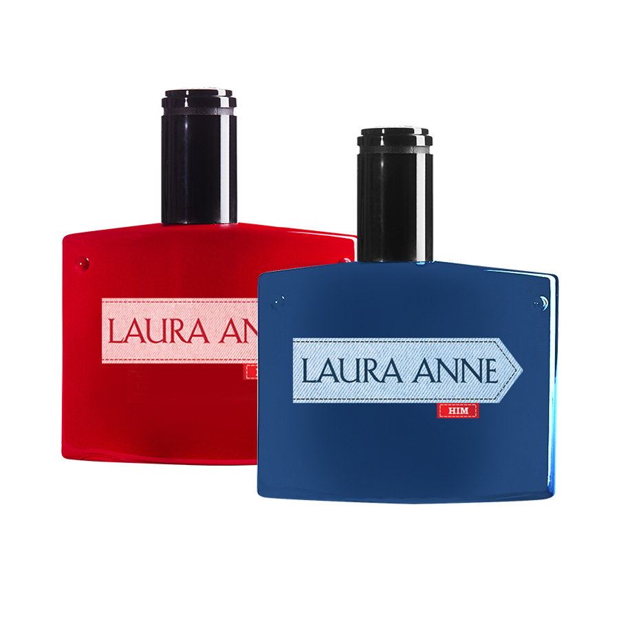 Combo Nước Hoa Nam Laura Anne Red &amp; Blue 50ml