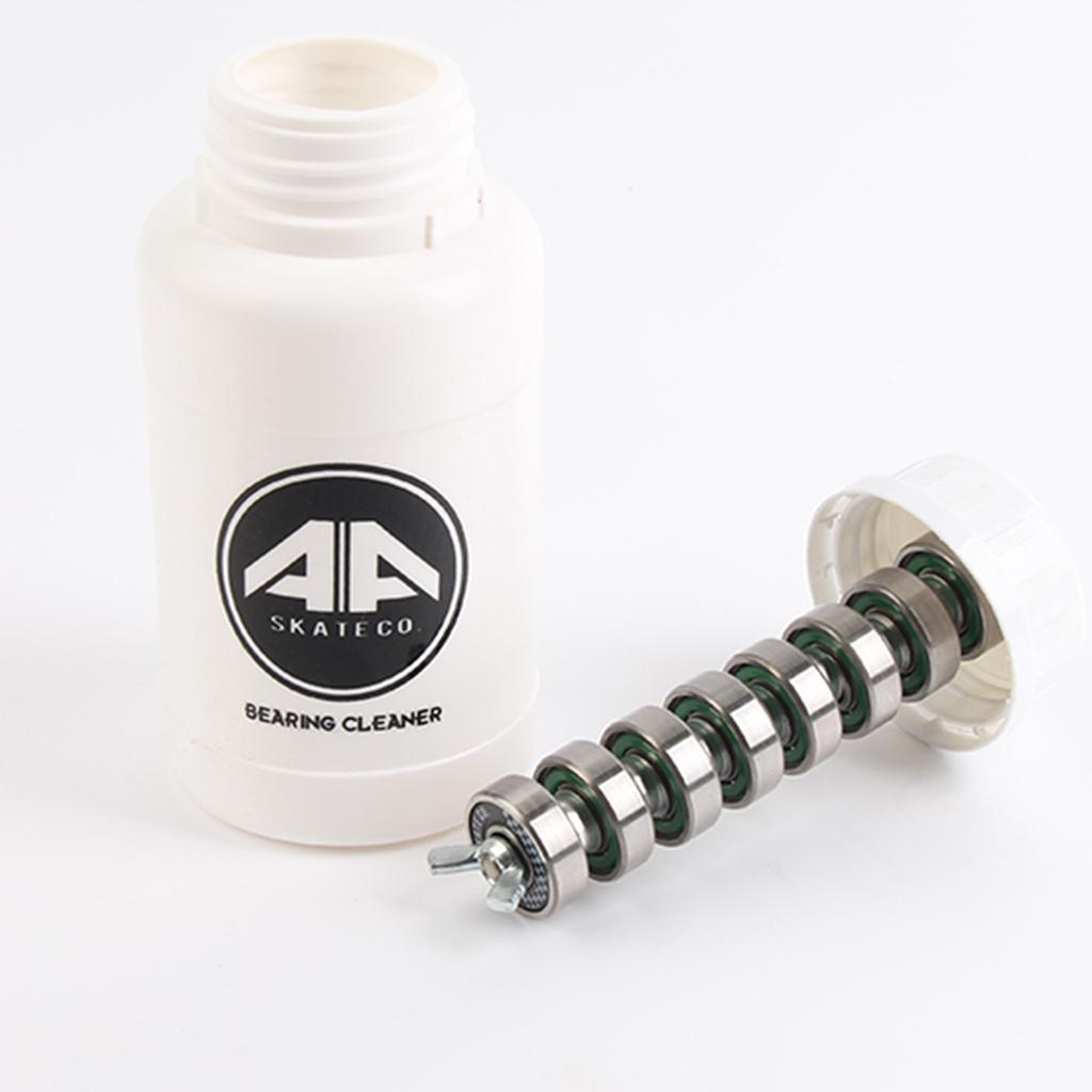 Skateboard Bearing, Wearproof Skating Steel Wheel Roller, Precision Inline Skate Bearings with Bearing Cleaner Bottle