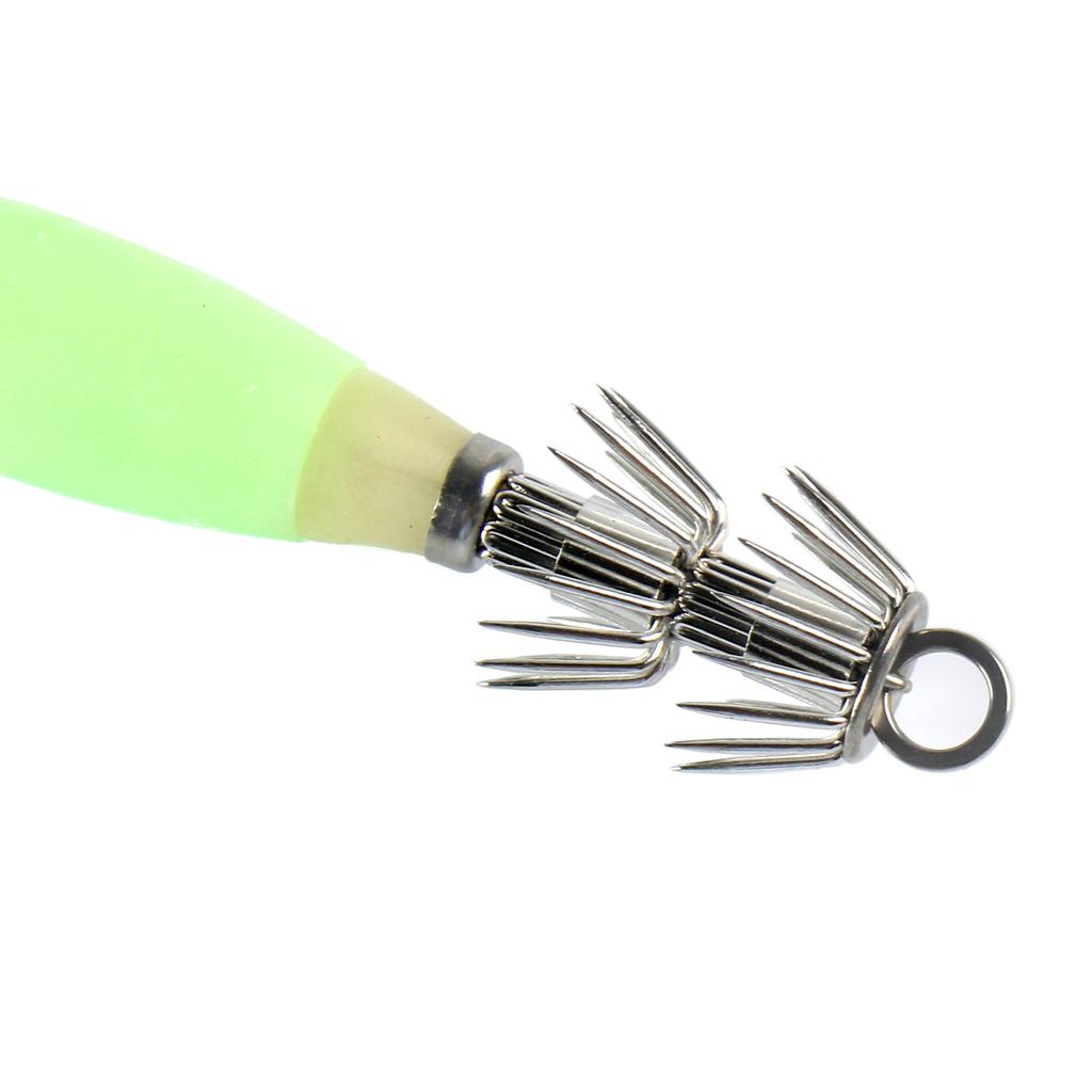 4pcs Shrimp Prawn Fishing Lures Squid Jigs Hooks Freshwater Saltwater Bait