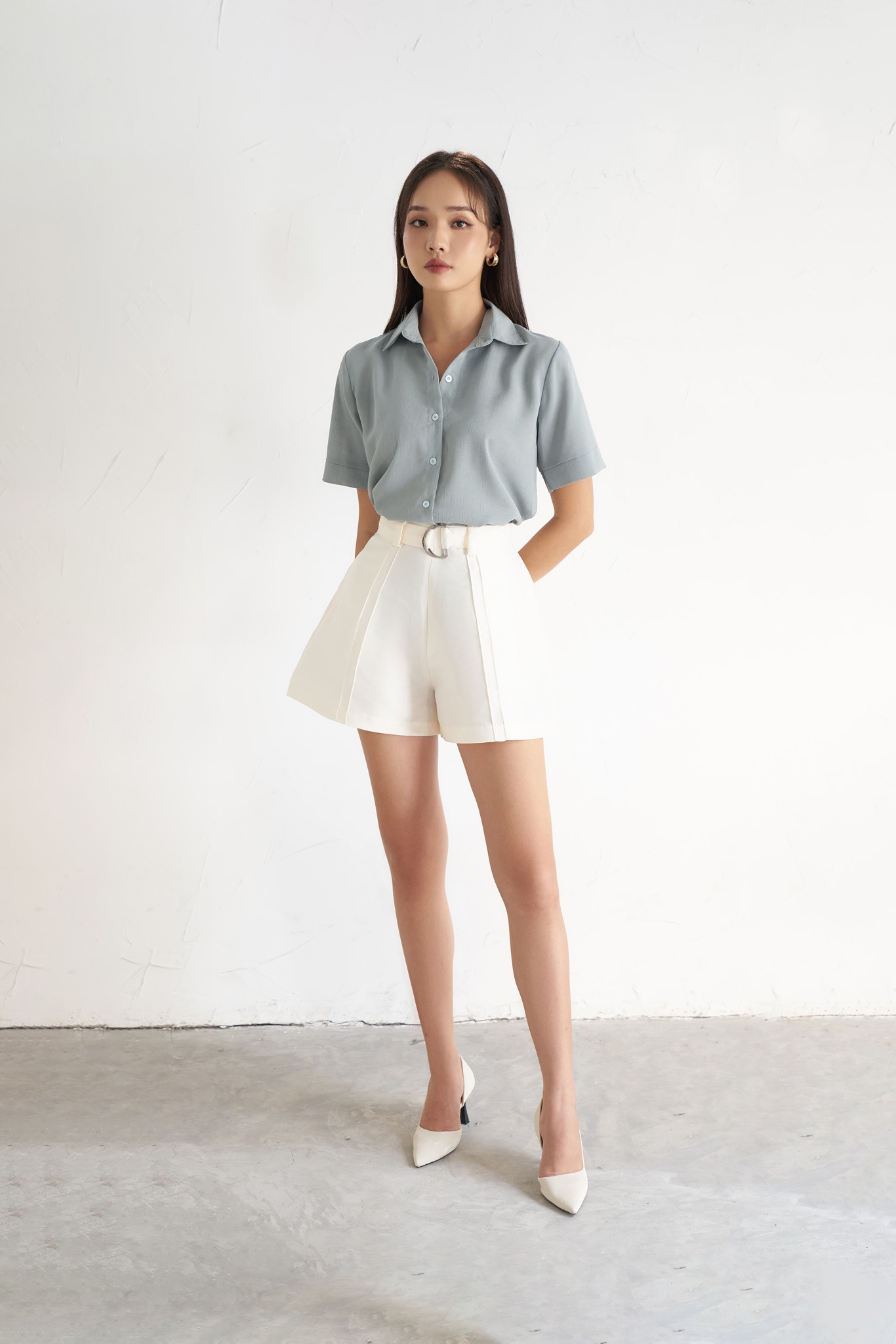 OLV - Áo sơ mi Light Mint Classic Shirt