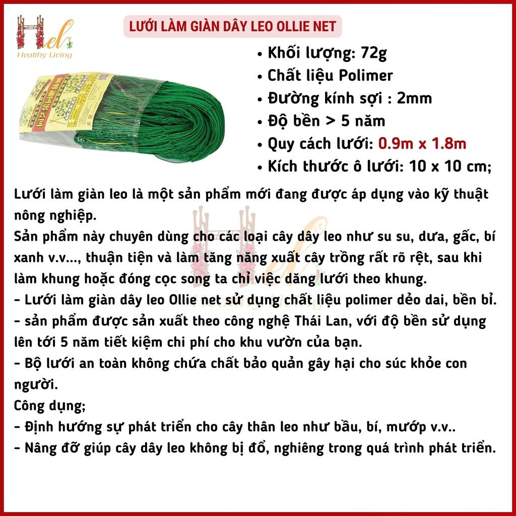 Lưới Làm Giàn Dây Leo (0,9m x 1,8m) Lưới Làm Giàn Dưa Leo, Hoa, Đậu Leo, Giàn Cây Bền Chắc