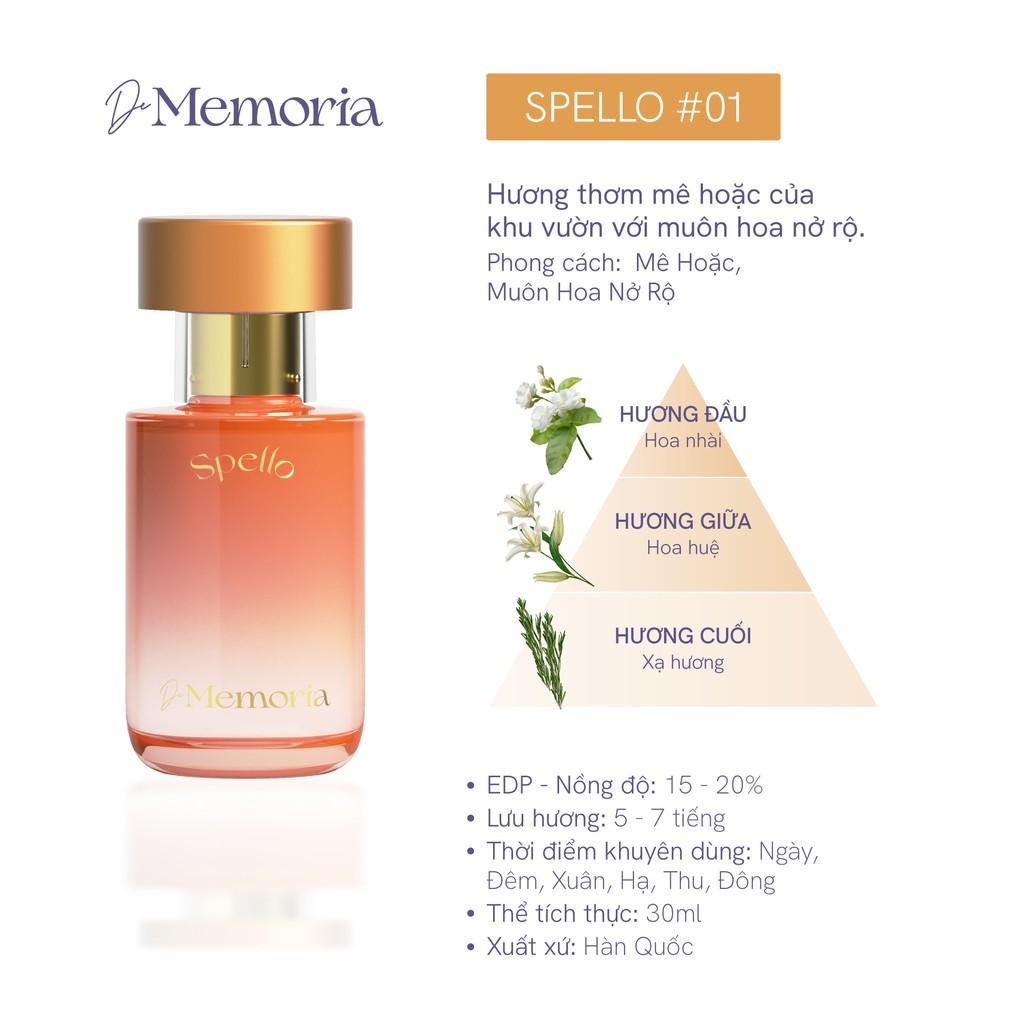 Bộ 6 Chai Nước Hoa De Memoria (30ml x 6 chai)