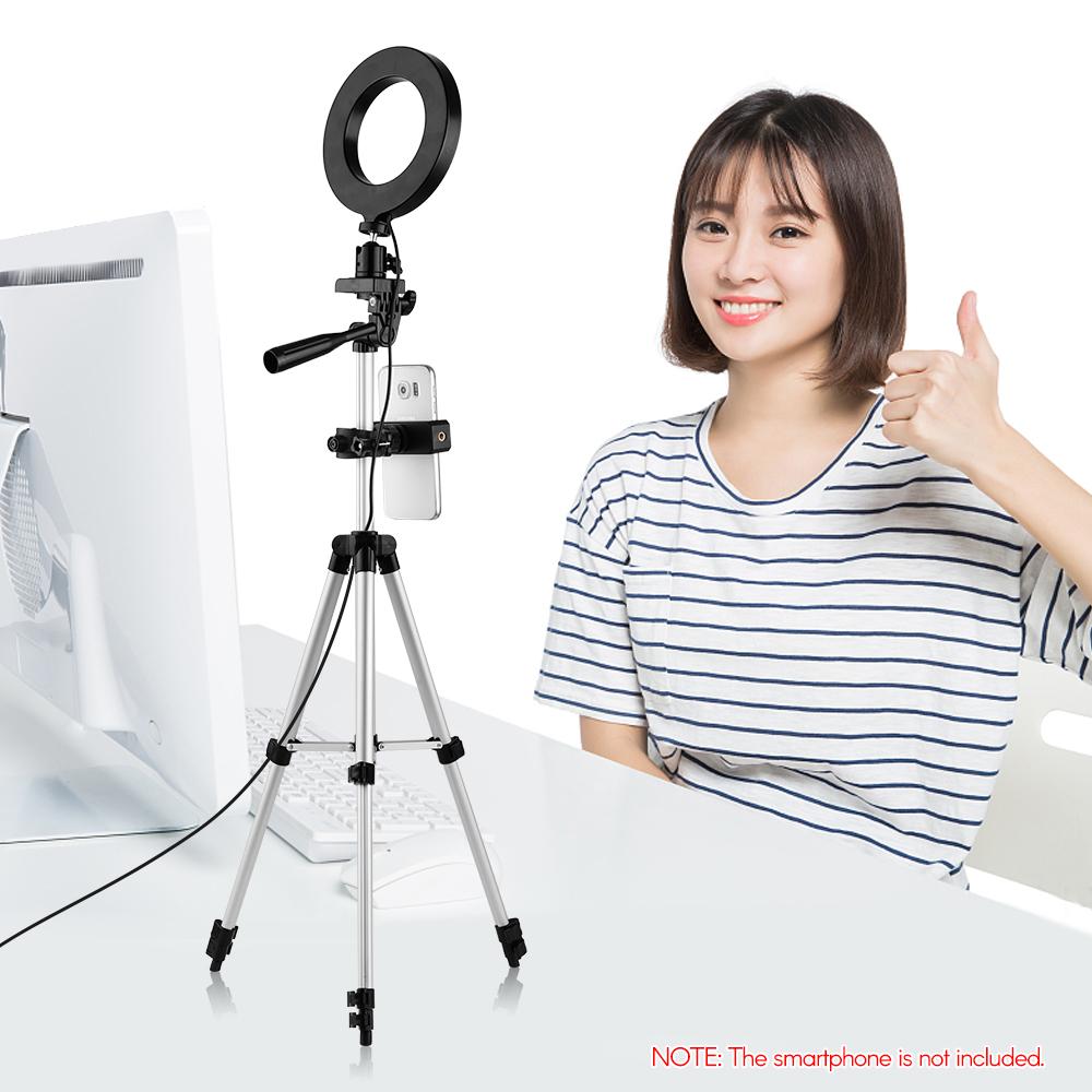 Đèn vòng USB phát trực tiếp trên điện thoại 6.3 inch / 16cm 2700K ~ 6500K có thể thay đổi hai màu