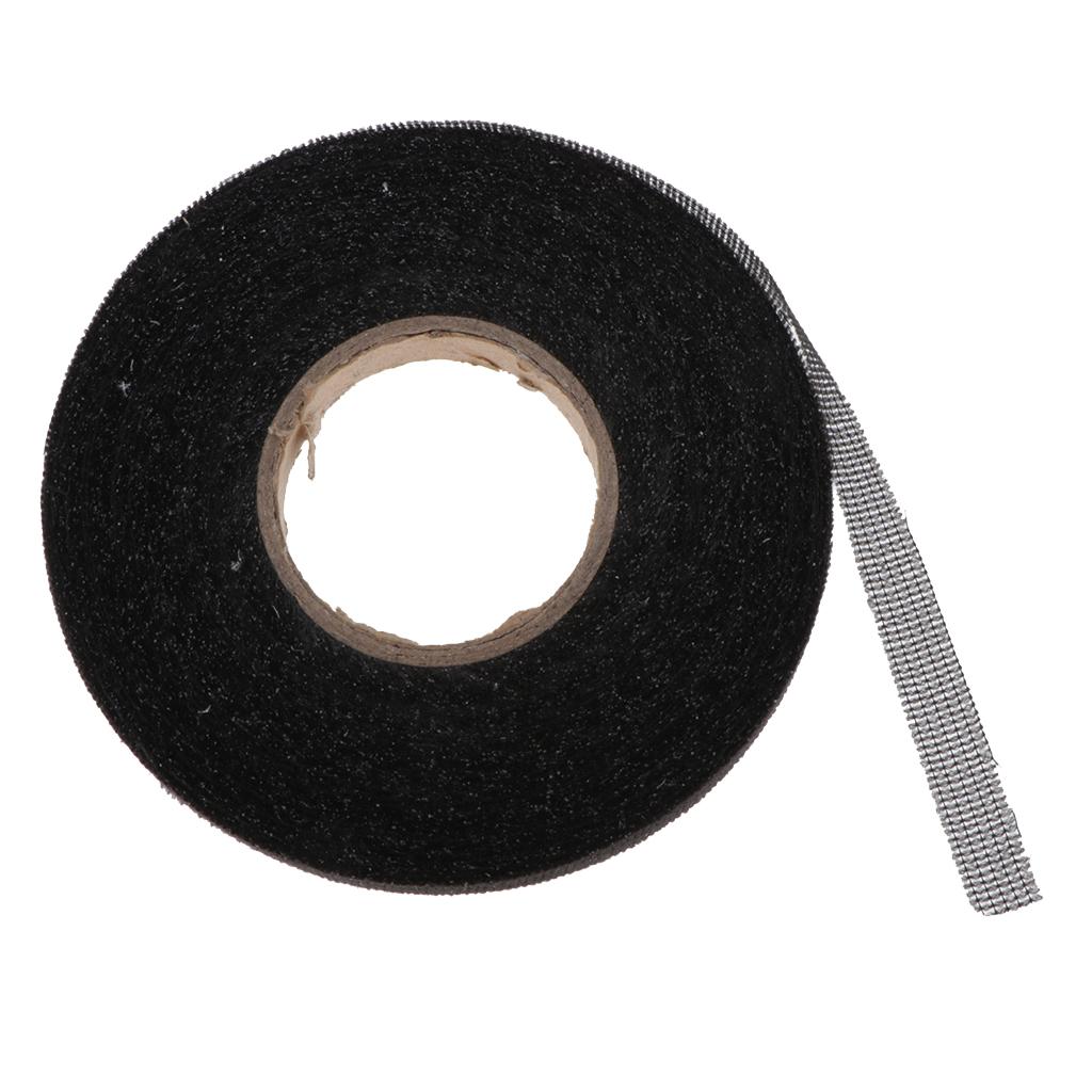 2pcs Sticky Hemming Tape Ribbon Sewing Fabric Fusing Tapes 10mm White/Black
