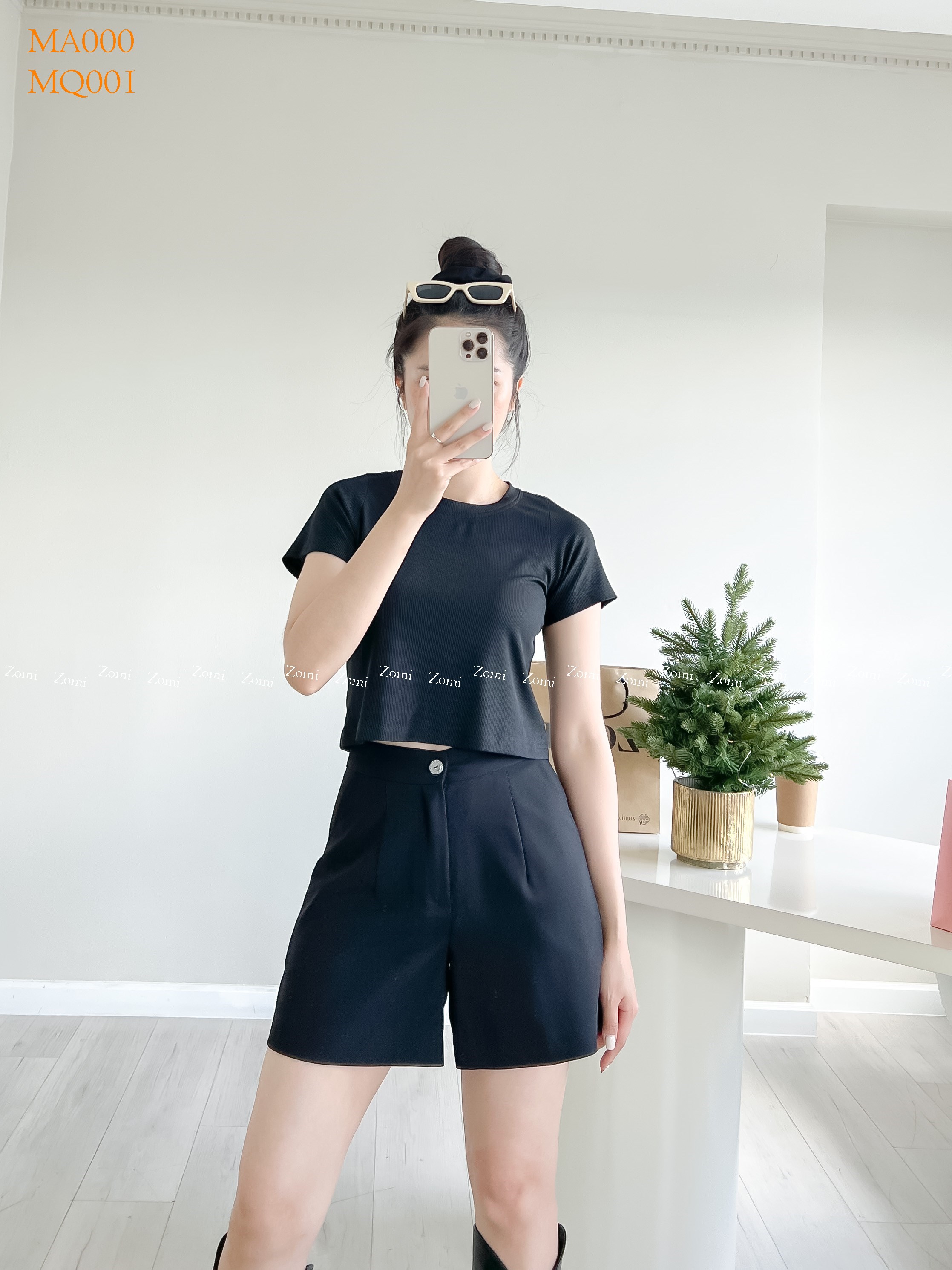 Áo thun nữ croptop tay ngắn dễ thương thiết kế Zomi MA000