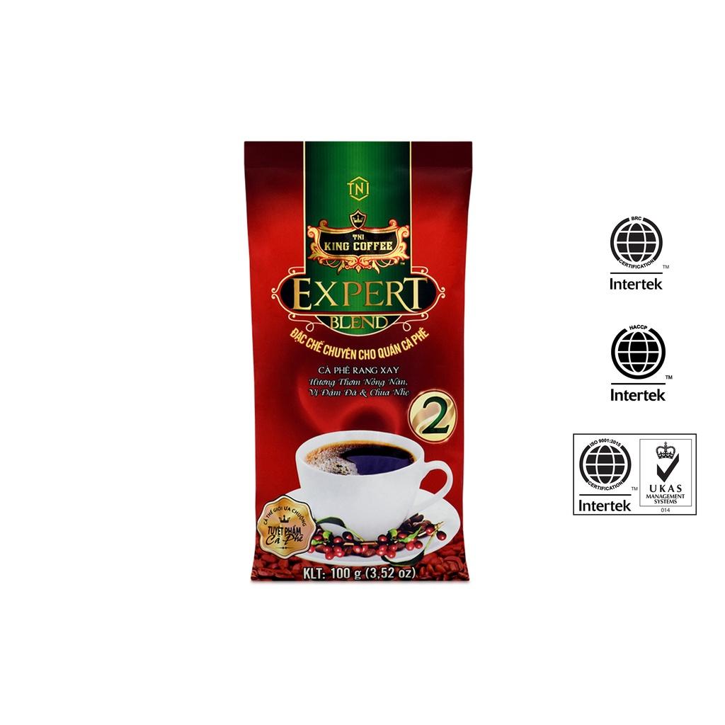 Combo 10 Túi Cà Phê Rang Xay Expert Blend 2 KING COFFEE - Túi 100g