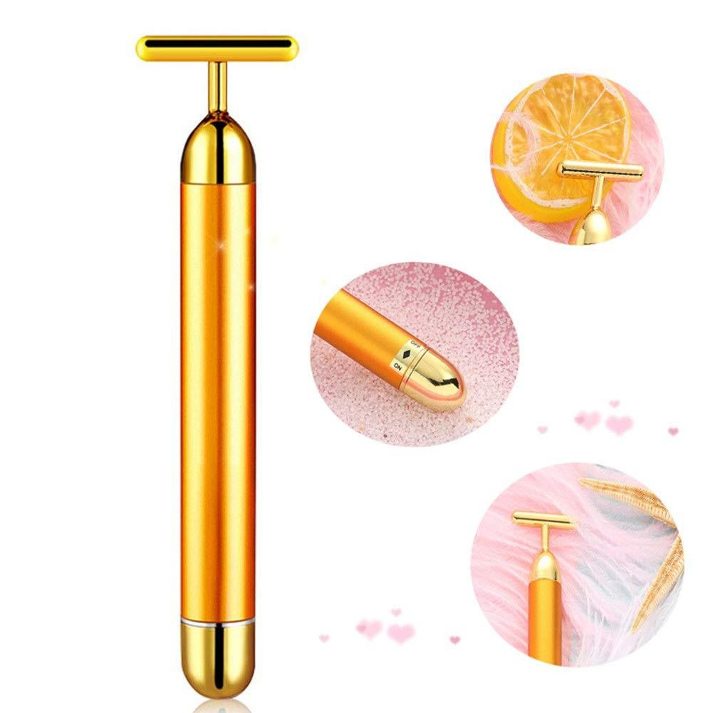 Máy Massage Mặt Hợp Kim Gold 24k rung cầm tay đa vị trí toàn thân