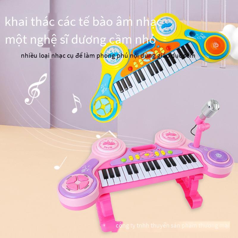 Đồ chơi đàn organ điện tử 31 phím nổ giá thấp nhất micro đàn piano nhỏ nhạc cụ đa chức năng cho trẻ em đồ chơi âm nhạc