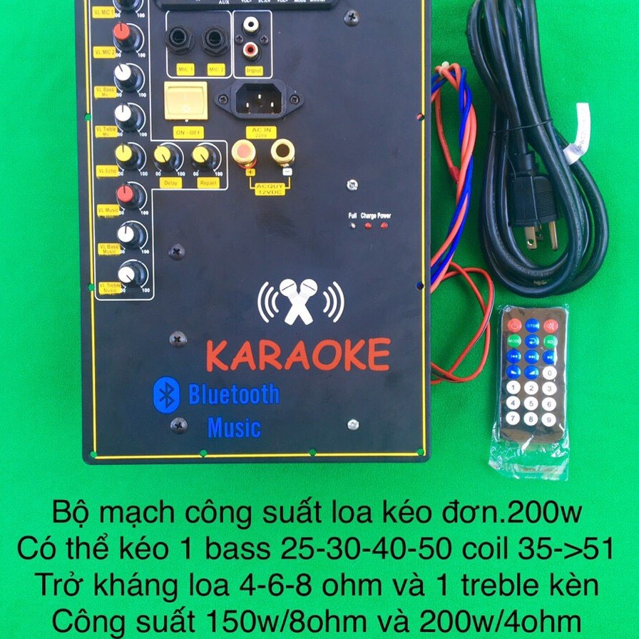 Combo loa kéo đơn 40 - công suất 200w