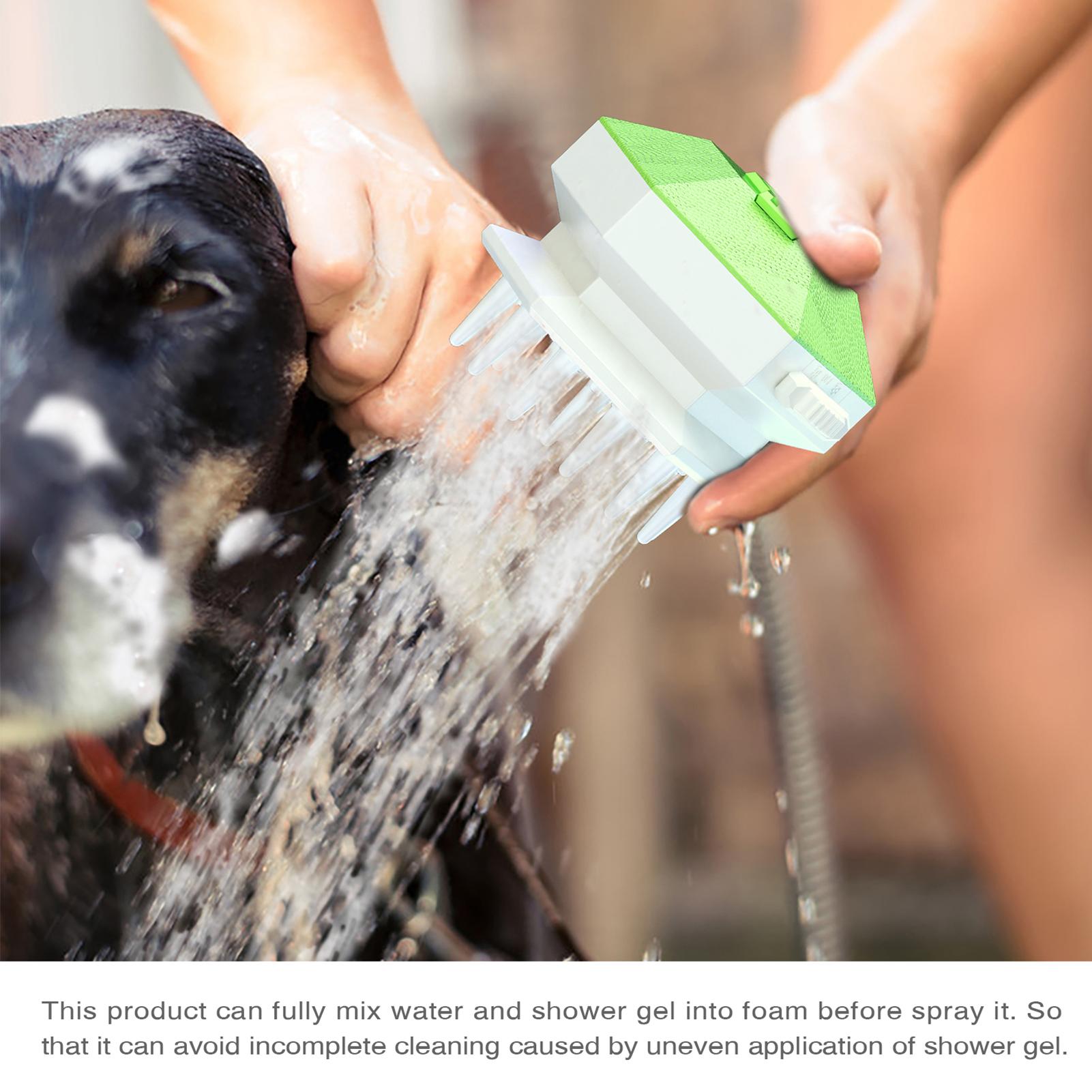 Vòi hoa sen tắm chó mèo, lược chải lông, bàn massage cho thú cưng