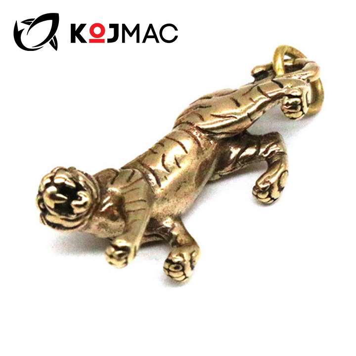 Móc Khóa Đồng Tượng Hổ Kim Tiền (Hổ Đạp Tiền) Phong Thủy mang đến tài lộc, lộc phát cho gia chủ