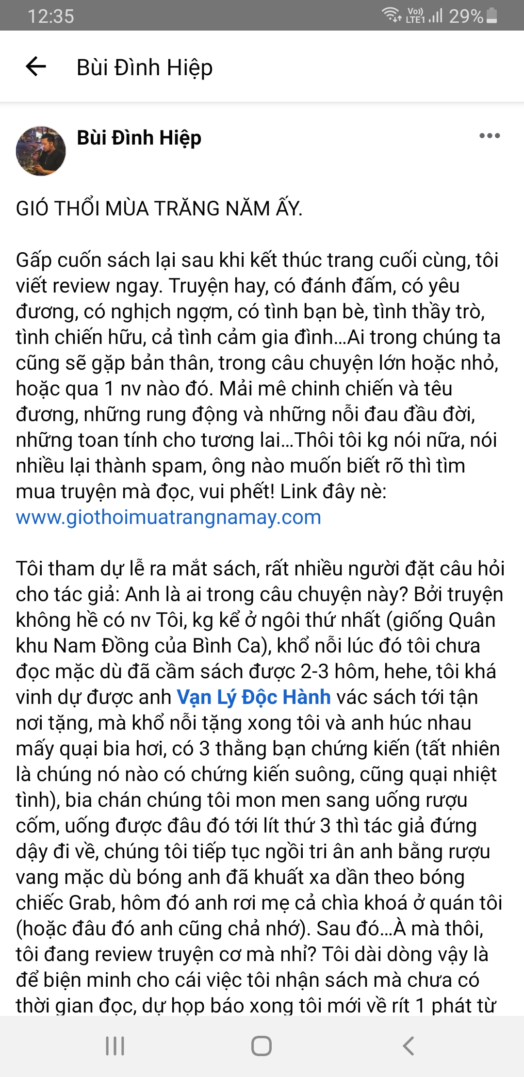 Gió thổi mùa trăng năm ấy