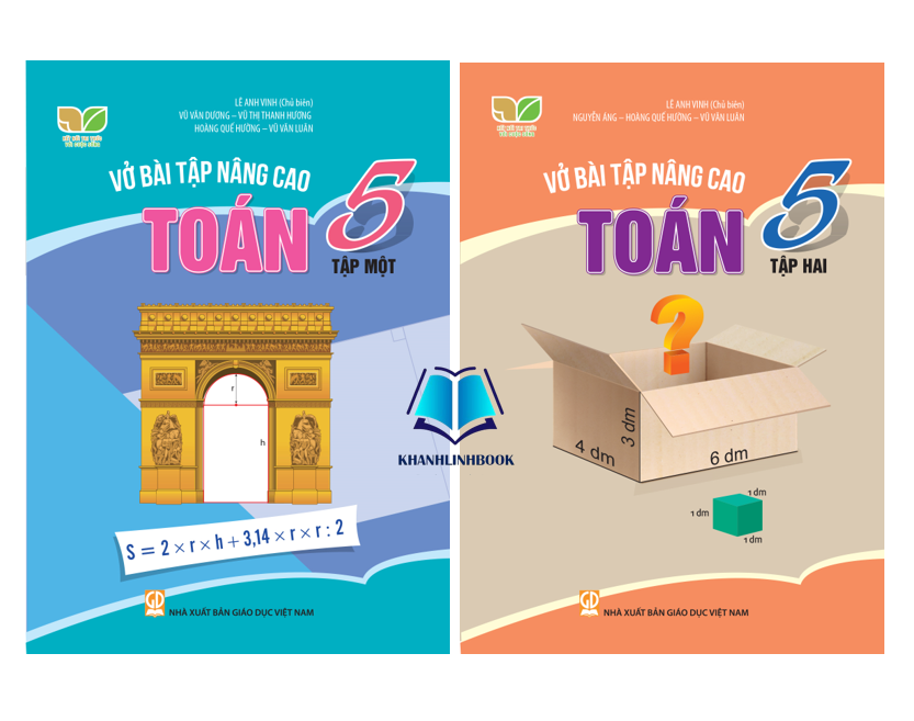 Sách - Combo Vở bài tập nâng cao Toán + Tiếng Việt lớp 5 (Kết nối tri thức với cuộc sống)