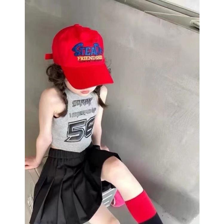 (8-36kg) Set áo croptop chân váy đen TB64 TN65