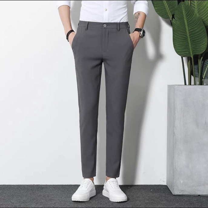 Quần Âu Nam-Quần Tây Nam Dài Form Slimfit 4 màu Chất vải Cao Cấp Co Giãn