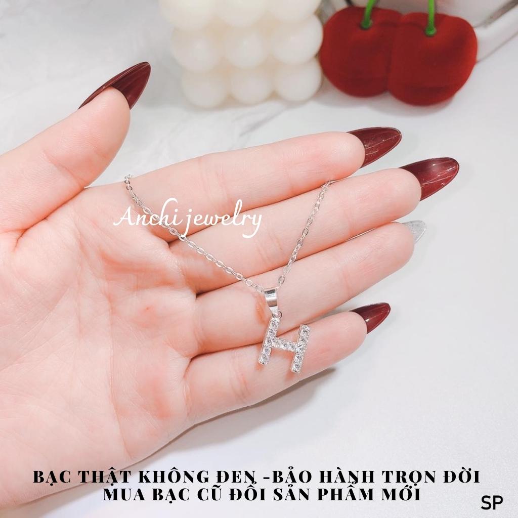 Dây chuyền bạc mặt ngôi sao,Dây chuyền nữ trẻ trung thanh lịch,Anchijewelry