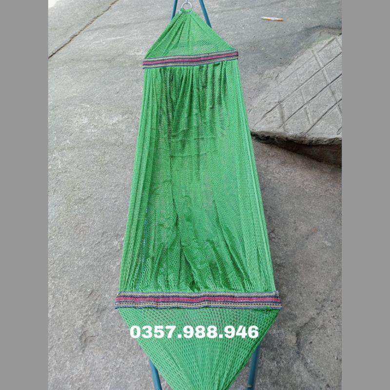 Võng lưới cán thép cho bé, đầu cán thép 40cm chất vải dày rộng phù hợp với khung em bé