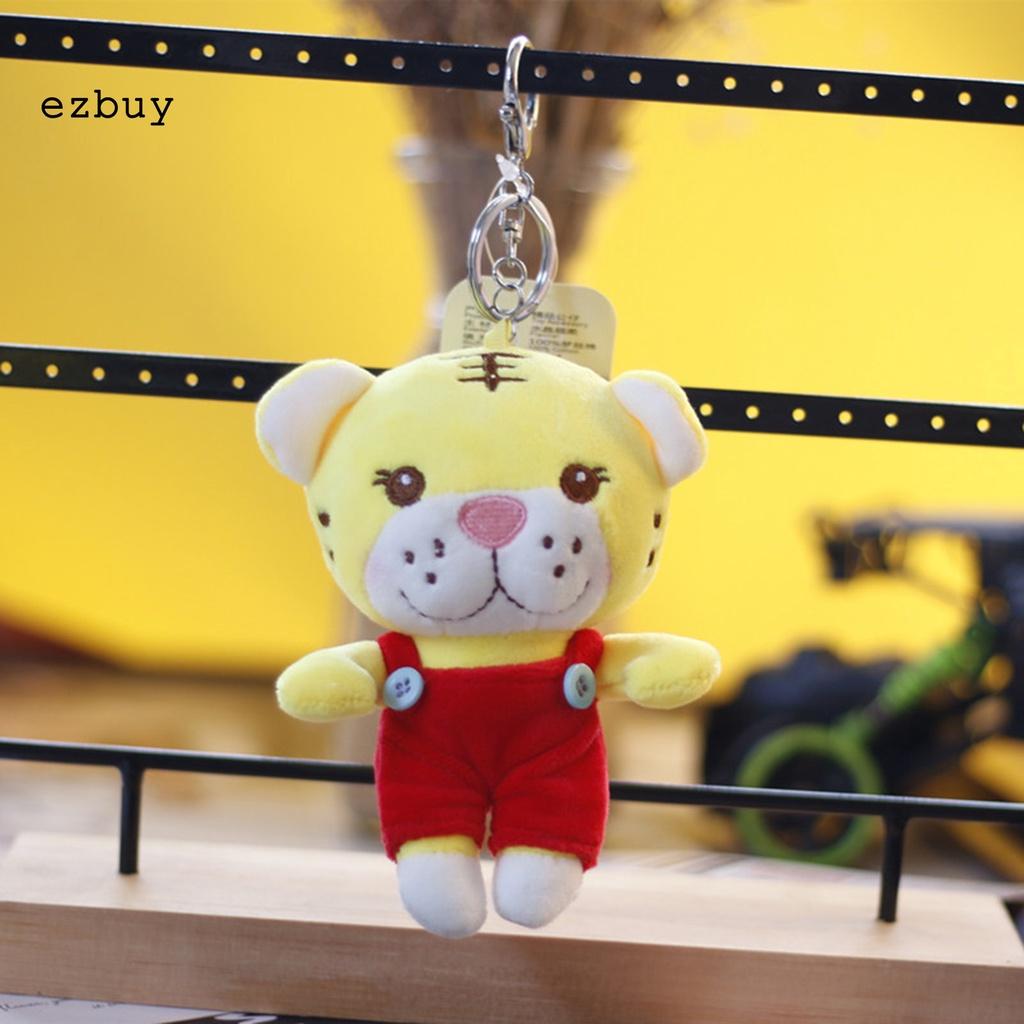 Birthday Gifts Plush Doll Keyring Tiger Bag Hanging Decoration Keyring Skin-friendly for Bag