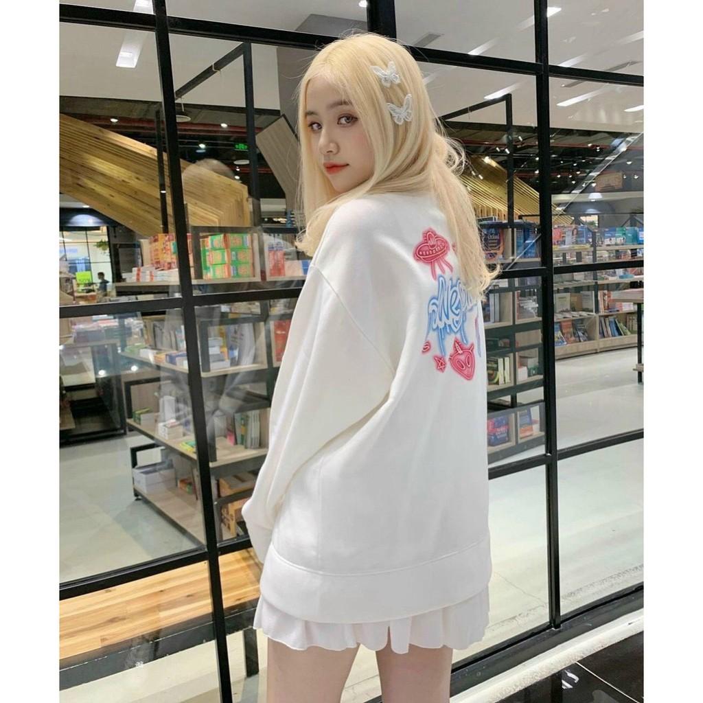 Áo khoác nữ hoodie nỉ hoạ tiết chữ cùng logo siêu đẹp phong cách hiện đại thời thượng hót
