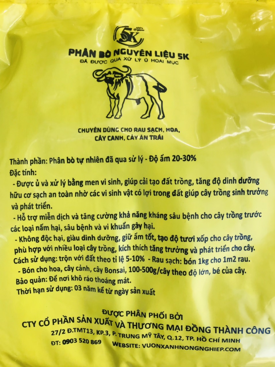 Phân Bò Hoai Mục 10dm3 Đã Qua Xử Lý Trồng Rau, Hoa Kiểng, Cây Kiểng, Cây Trong Nhà