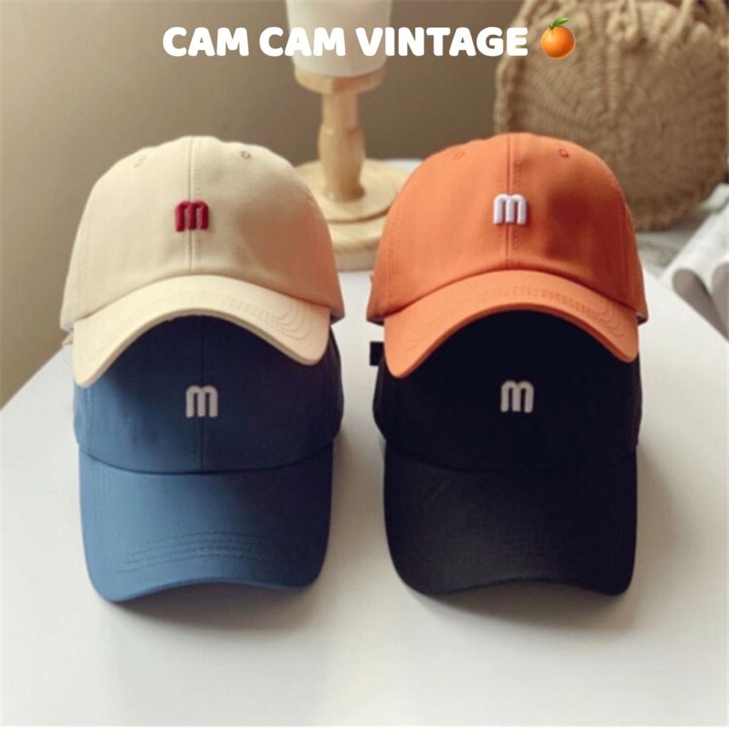 MŨ PHỚT MŨ NÓN LƯỠI TRAI ULZZANG LOẠI xịn THÊU CHỮ NỔI HOTTREND- Camcamvintage