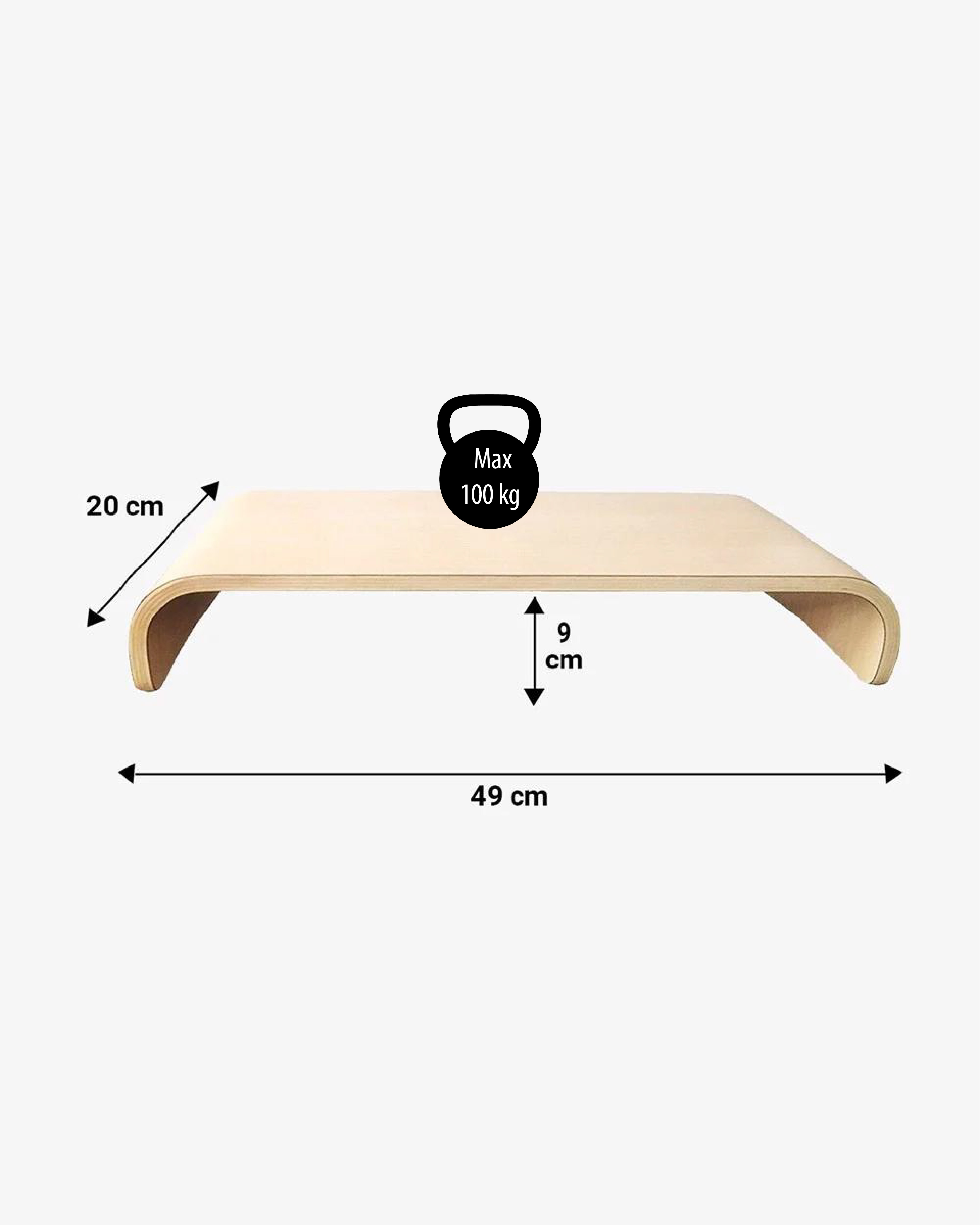 Kệ Đỡ Màn Hình Máy Tính Monitor Stand Plyconcept MSM01001 - Gỗ