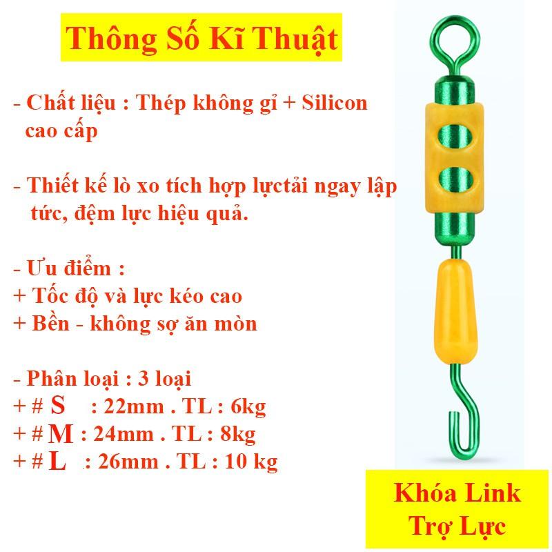 Vỉ Khóa Link Mà Ní Số 9 Câu Cá Chống Xoắn Cao cấp Siêu Tiện Lợi PK-3