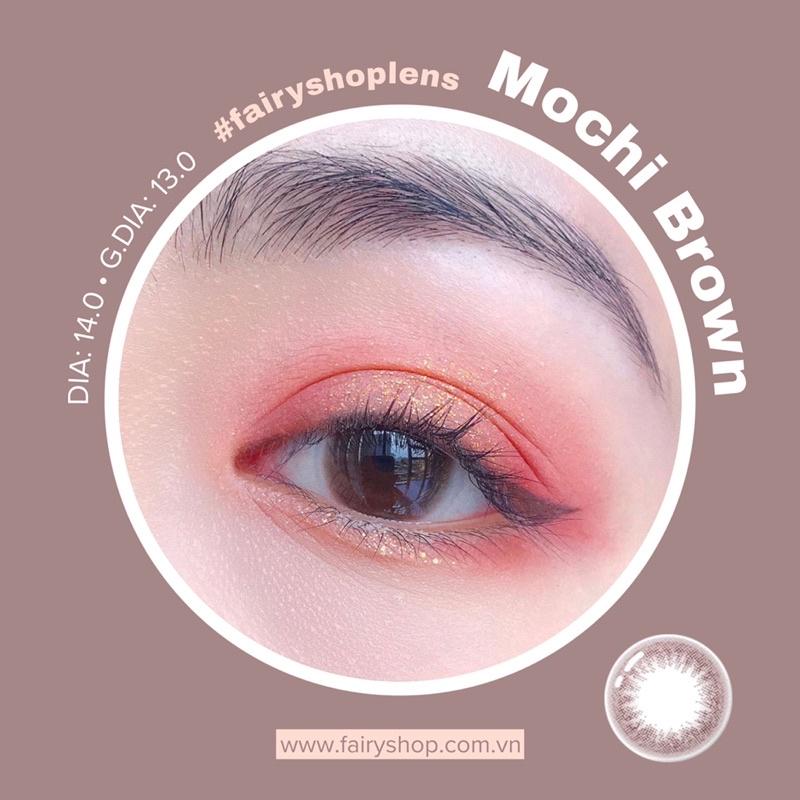 Kính Áp Tròng Cao Cấp Mochi Brown Lens dia: 14.0/ G.dia: 13.0 - FAIRY SHOP CONTACT LENS độ 0 đến 8