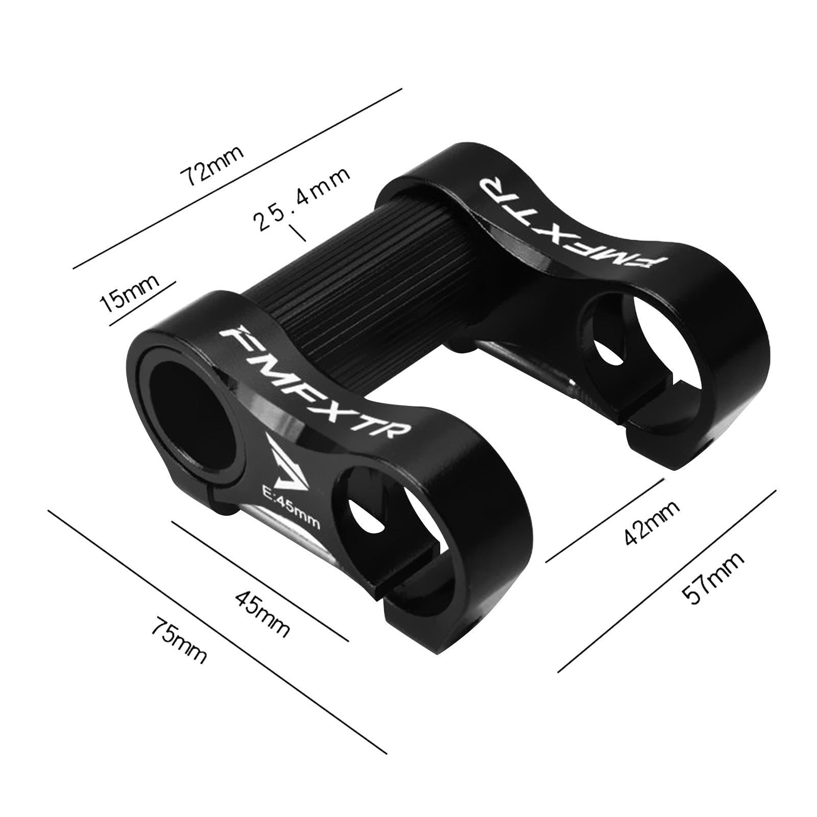 Folding Bike Double Stem Riser Handlebar Stem 25.4mm/1" for Folding Bike Black