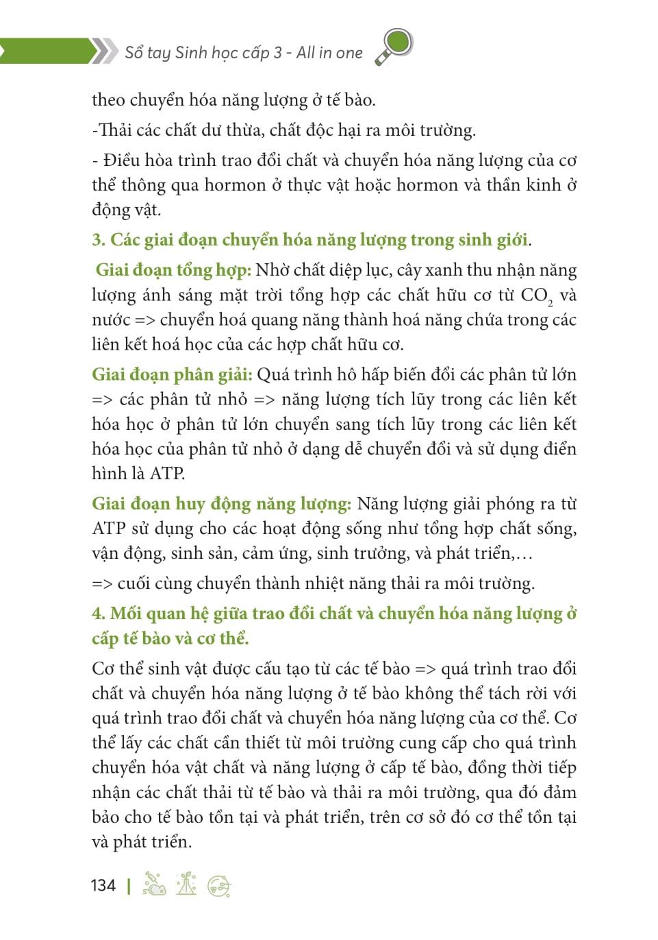 Sách - Sổ Tay Sinh Học Cấp 3 - All In One (Theo Chương Trình Giáo Dục Phổ Thông Mới)