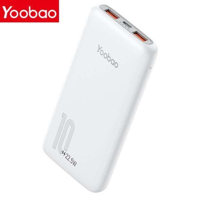 Sạc dự phòng 10000mAh Yoobao D10Q 2 cổng USB - Hàng nhập khẩu