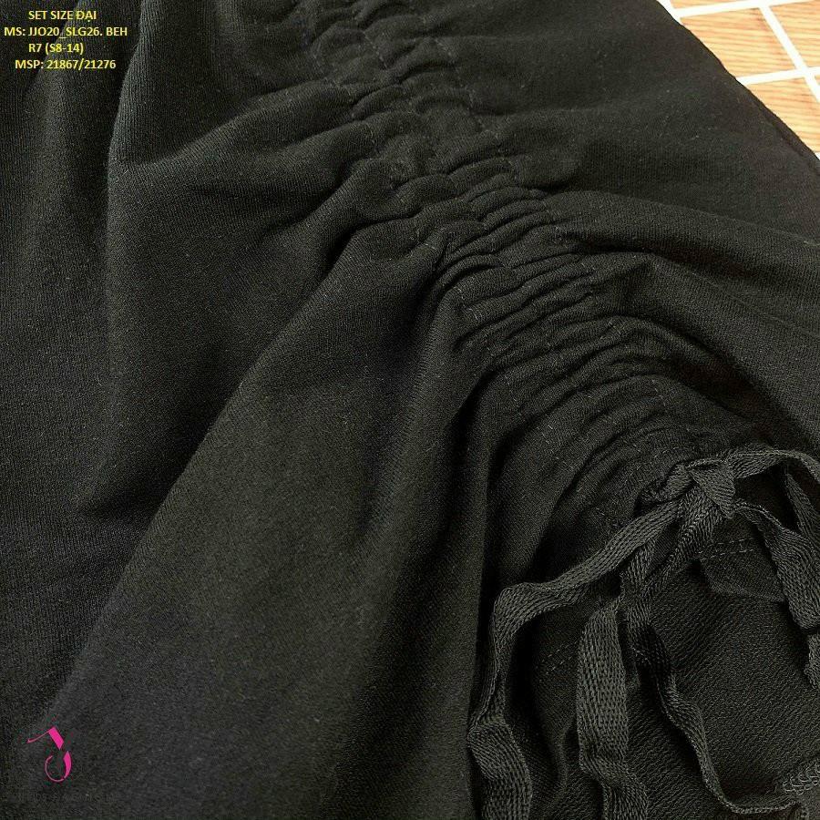 SÉT ÁO THUN HOA PHỐI CHÂN VÁY BÈO STYLE HÀN QUỐC