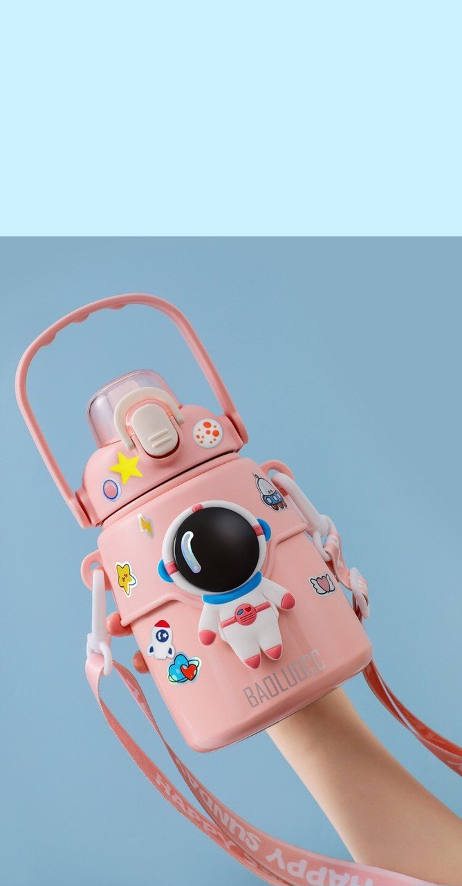 BÌNH GIỮ NHIỆT DỄ THƯƠNG TẶNG KÈM STICKER