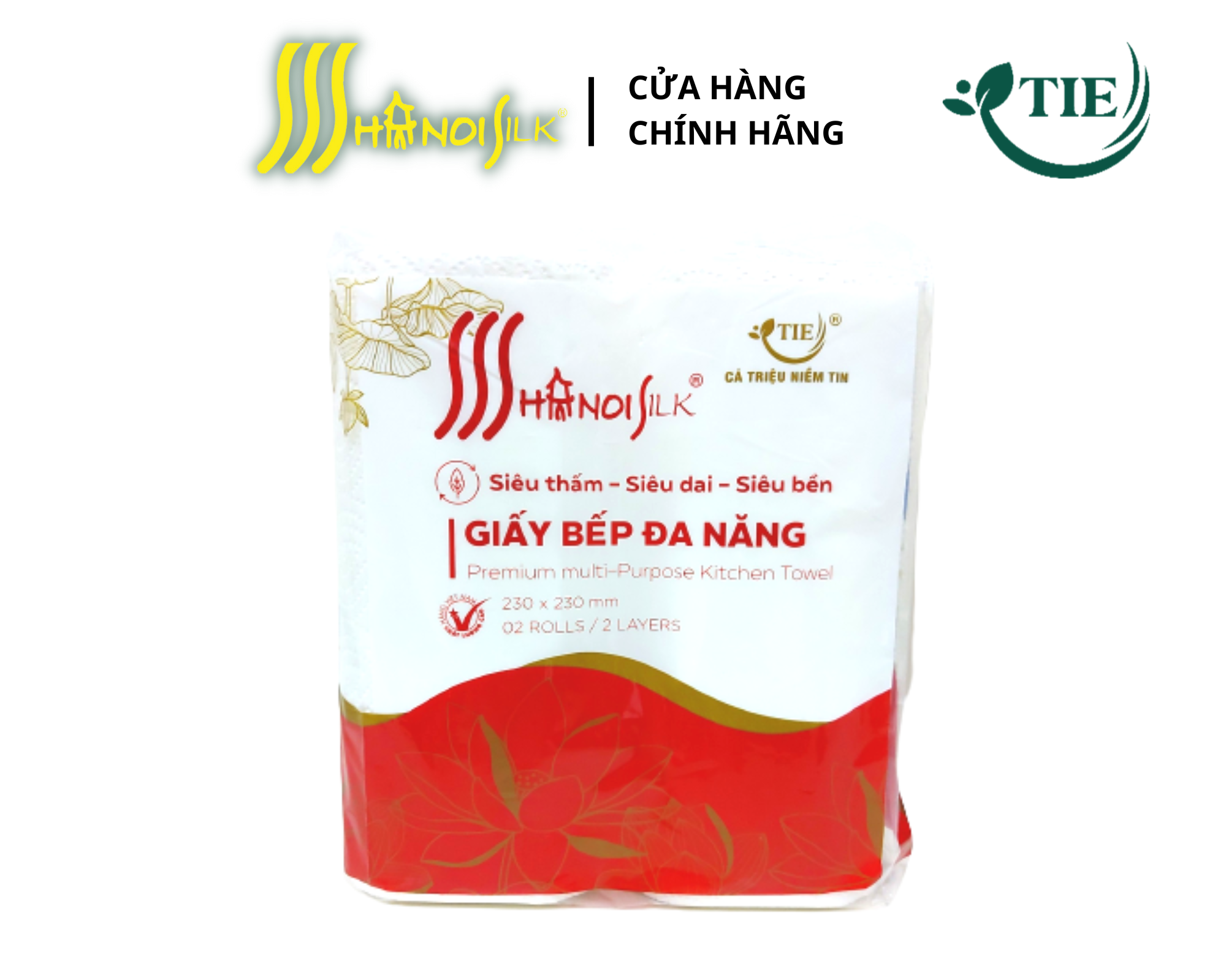 Giấy bếp - Giấy đa năng Hà Nội Silk 2 cuộn