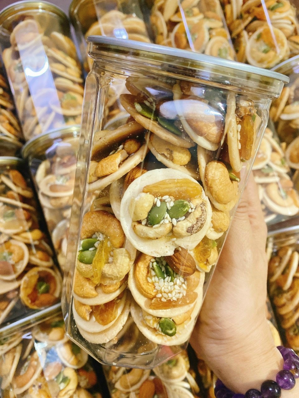 BÁNH ĐỒNG TIỀN MIX HẠT GIÀU CHẤT DINH DƯỠNG - MỖI HỘP 300G